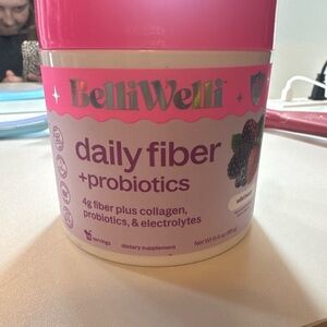 BelliWelli Daily Fiber + Probiotics Supplement